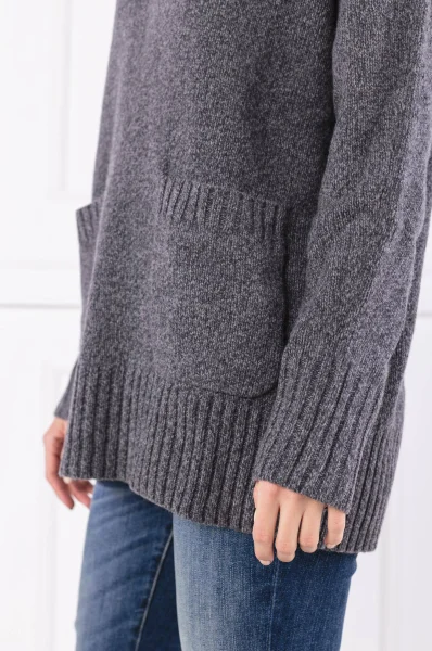 Wool sweater | Loose fit | with addition of cashmere POLO RALPH LAUREN charcoal