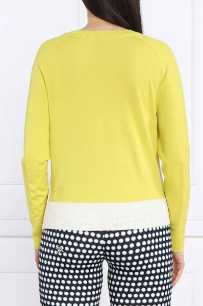 бавовняний светр | regular fit | з додаванням кашеміру Marc Cain зелений