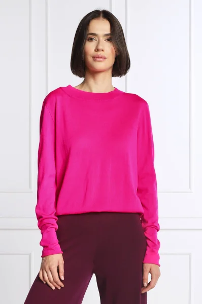 woolen sweater | regular fit Liviana Conti fuchsia