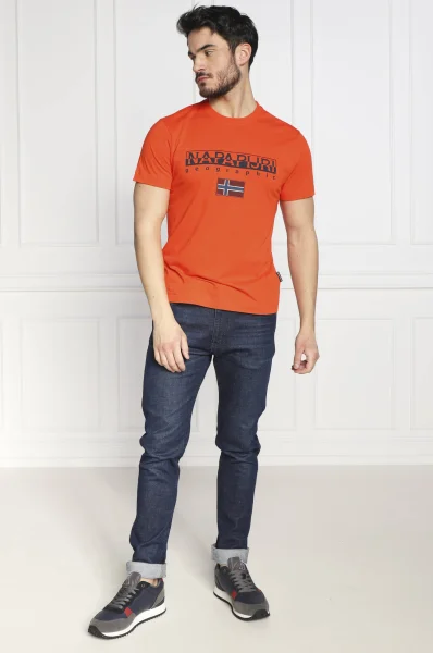 футболка s-ayas | regular fit Napapijri помаранчевий