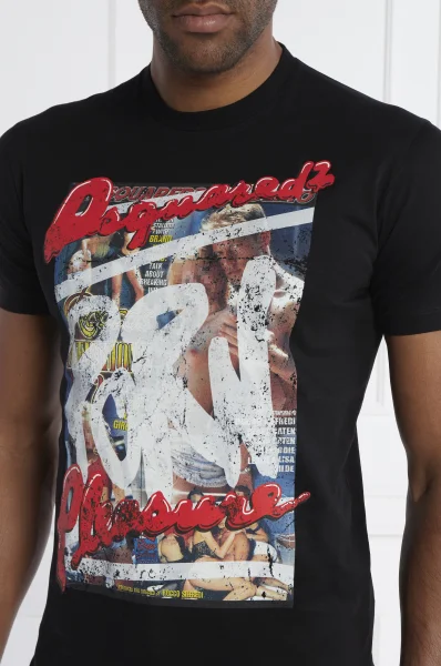 T-shirt DSQUARED2 X ROCCO | cool fit Dsquared2 czarny