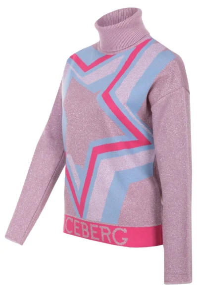 Turtleneck sweater Iceberg pink