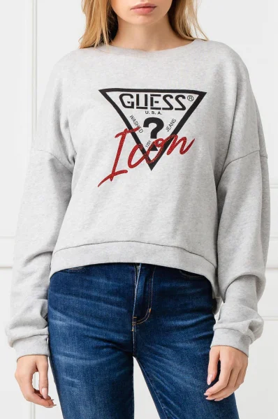 Sweatshirt Triangle | Loose fit GUESS ash gray