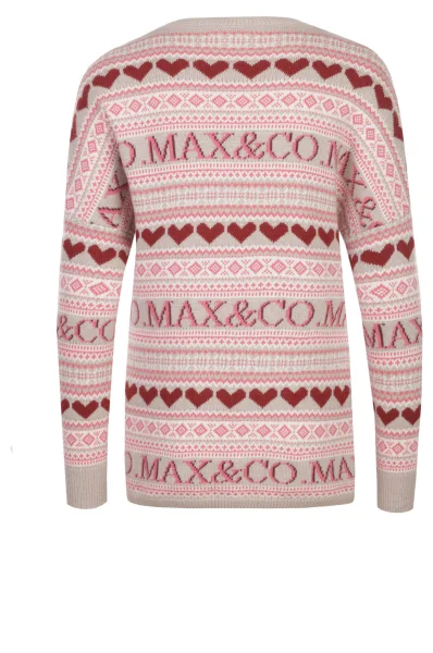 Sweter Dolce z dodatkiem wełny MAX&Co. piaskowy