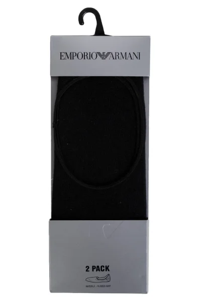 Socks 2-pack Emporio Armani black