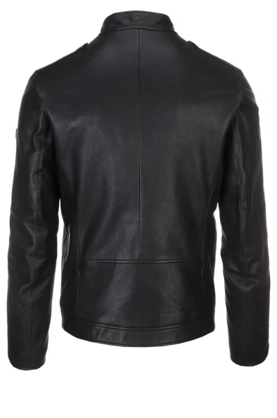 Jam Leather Jacket BOSS ORANGE black