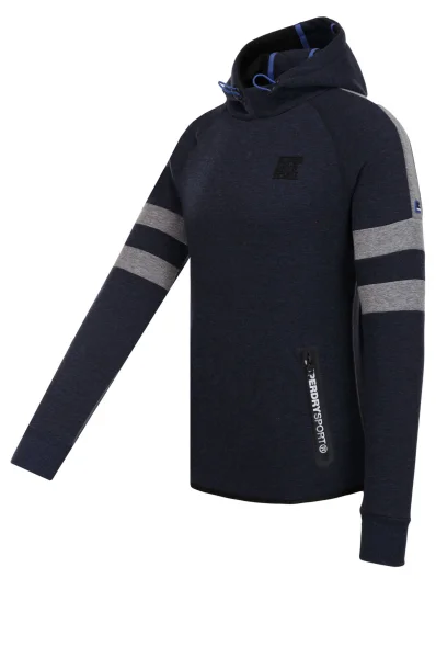 Gym Tech Stripe hoodie Superdry navy blue