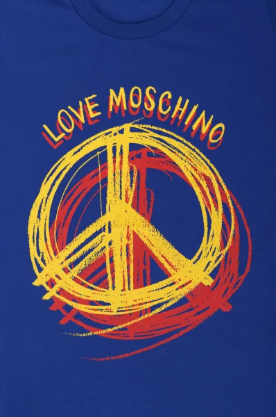 T-shirt Love Moschino niebieski