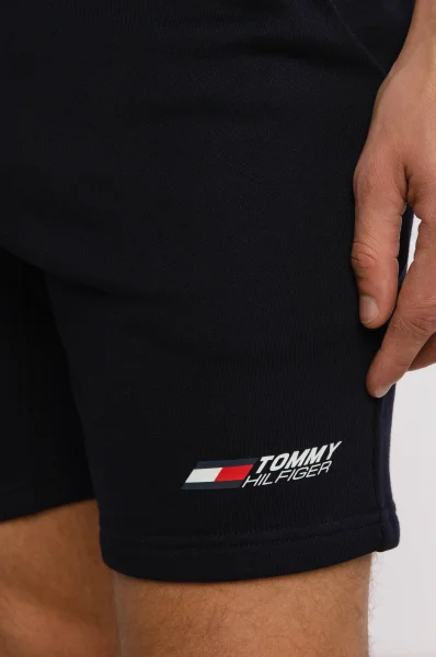 шорти terry | regular fit Tommy Sport темно-синій