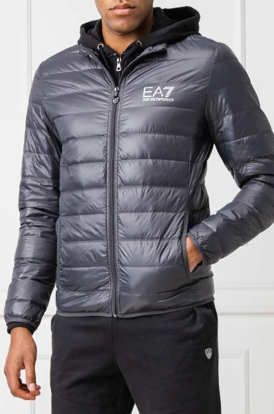 пухова куртка | regular fit EA7 графітовий