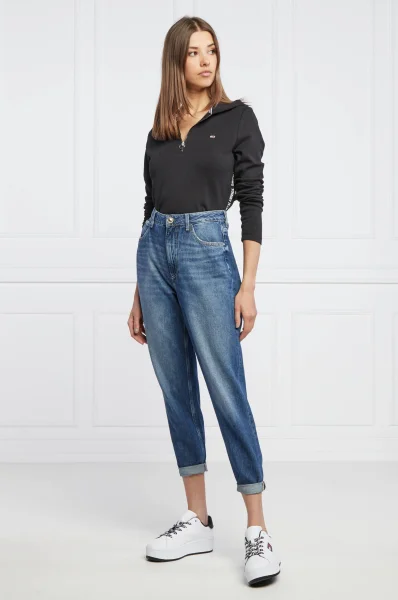 Bluza | Cropped Fit Tommy Jeans czarny