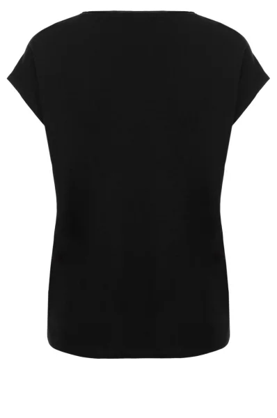 Bluzka Karl Rhinestone Logo Karl Lagerfeld czarny