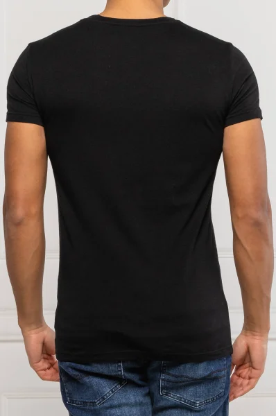 футболка | slim fit Emporio Armani чорний