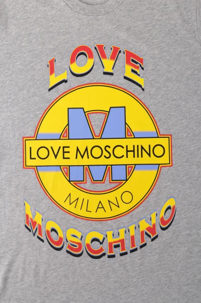 T-shirt Love Moschino popielaty