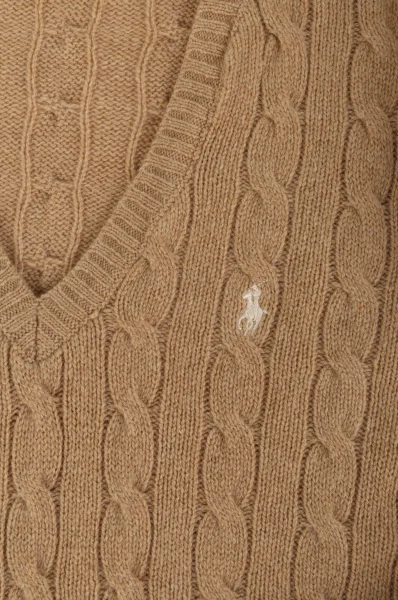Wełniany sweter POLO RALPH LAUREN kremowy