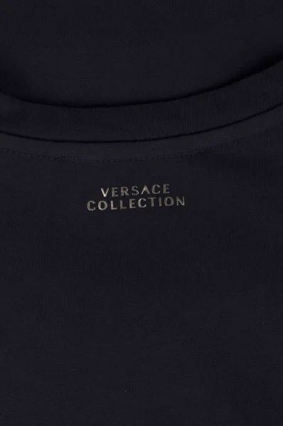 T-shirt Versace Collection granatowy