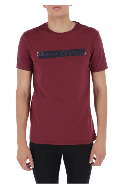 T-shirt | Shaped fit Marc O' Polo bordowy