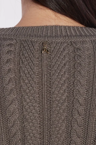 Sweter | Regular Fit | z dodatkiem wełny Patrizia Pepe khaki