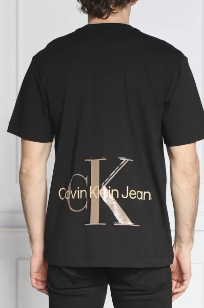 T-shirt ARCHIVAL MONOLOGO | Regular Fit CALVIN KLEIN JEANS czarny