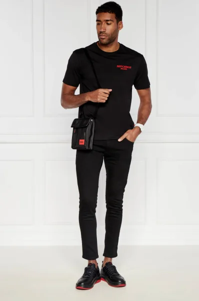 T-shirt FLOCK LOGO | Regular Fit Just Cavalli black