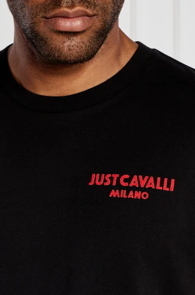 Футболка FLOCK LOGO | Regular Fit Just Cavalli чорний