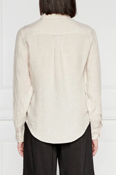 Linen shirt CHAMBRAY | Regular Fit Gant beige