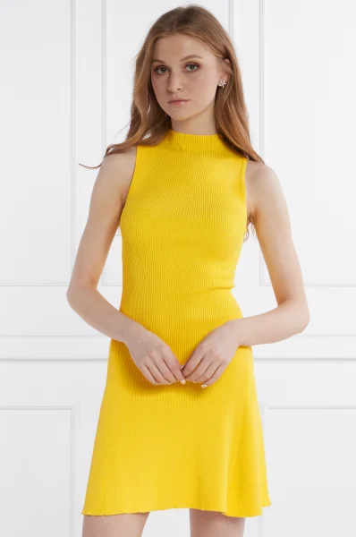 Sukienka VEST_TURNER | stretch Desigual żółty