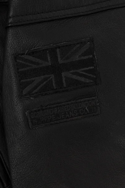 Kurtka skórzana Lennon Pepe Jeans London czarny