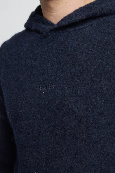 Wool sweatshirt Karletto | Regular Fit BOSS ORANGE navy blue