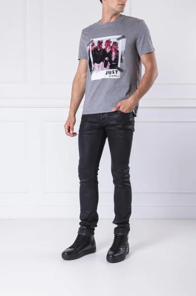 T-shirt | Regular Fit Just Cavalli szary