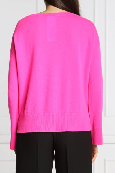 Linen sweater SONIA | Regular Fit | with addition of cashmere MAX&Co. fuchsia