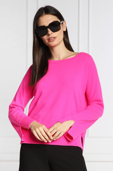 Linen sweater SONIA | Regular Fit | with addition of cashmere MAX&Co. fuchsia