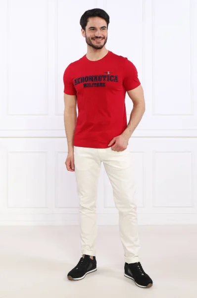 T-shirt | Regular Fit Aeronautica Militare czerwony
