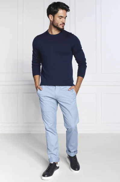 бавовняний светр | regular fit Calvin Klein темно-синій