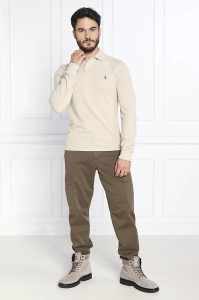 Polo | Slim Fit | pique POLO RALPH LAUREN beżowy