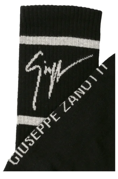 шкарпетки lot calzini logo jacquard Giuseppe Zanotti чорний