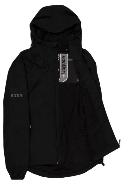 Dual Zip Cagoule Jacket Superdry black