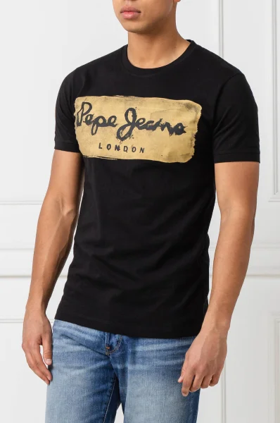 T-shirt CHARING | Slim Fit Pepe Jeans London black
