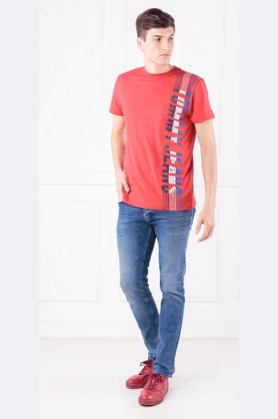 T-shirt TJM vertical | Regular Fit Tommy Jeans czerwony
