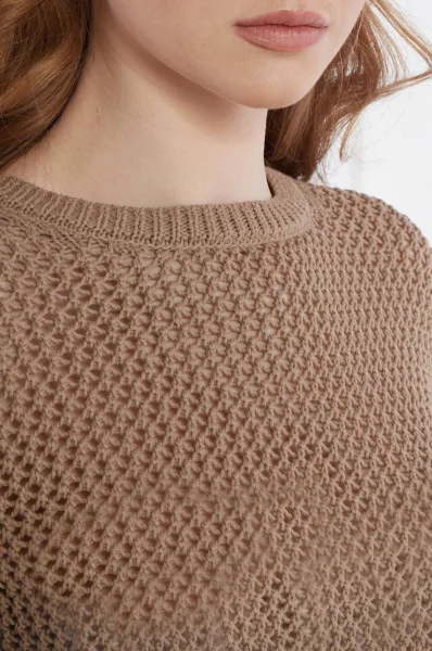 Sweter VITE | Slim Fit Marella SPORT brązowy