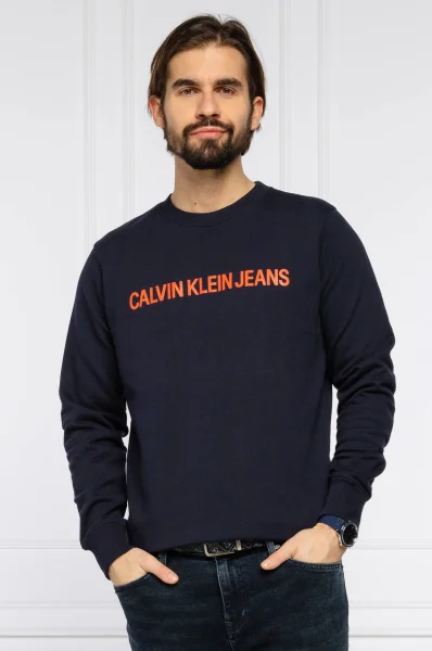 Sweatshirt INSTITUTIONAL LOGO | Regular Fit CALVIN KLEIN JEANS navy blue