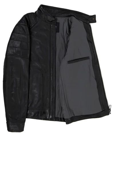 Leather jacket Lima Joop! Jeans black