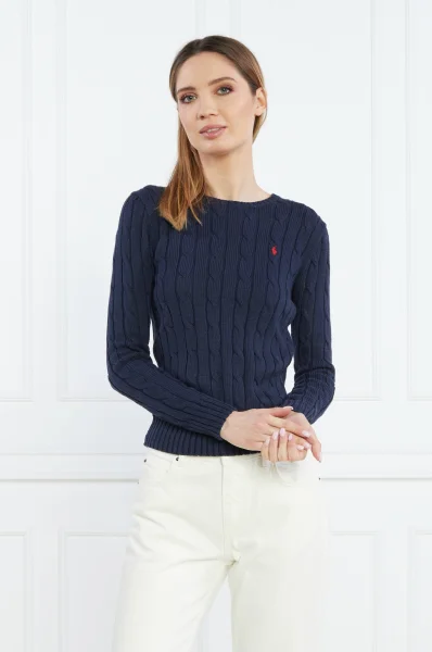 Sweater | Slim Fit | pima POLO RALPH LAUREN navy blue