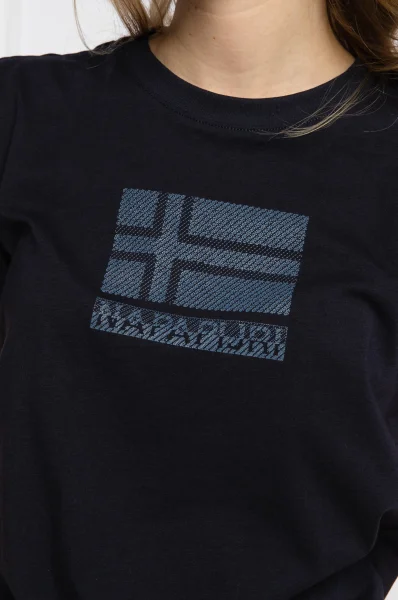 футболка seoll | regular fit Napapijri темно-синій