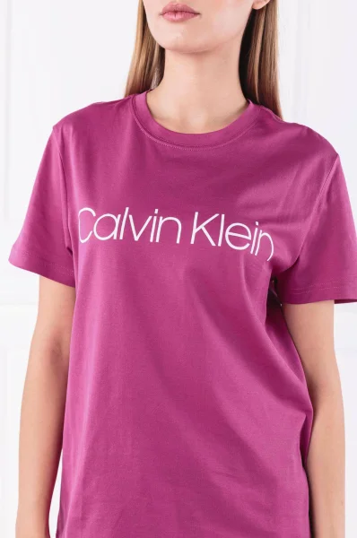 T-shirt LOGO | Regular Fit Calvin Klein fuksja