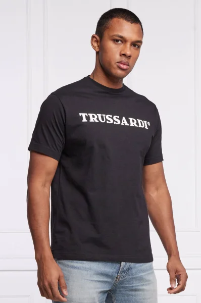 T-shirt | Regular Fit Trussardi czarny