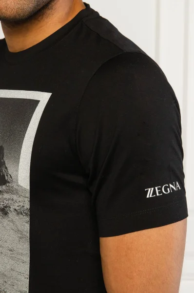 T-shirt | Regular Fit Z Zegna czarny
