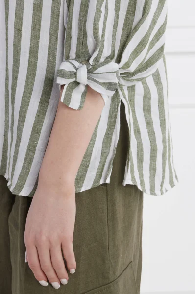 Linen shirt | Oversize fit RIANI green