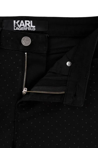 Mini polka dot jeans Karl Lagerfeld black