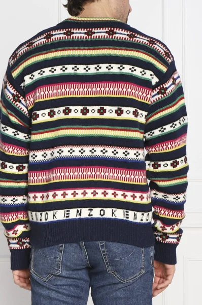 бавовняний светр | regular fit Kenzo темно-синій